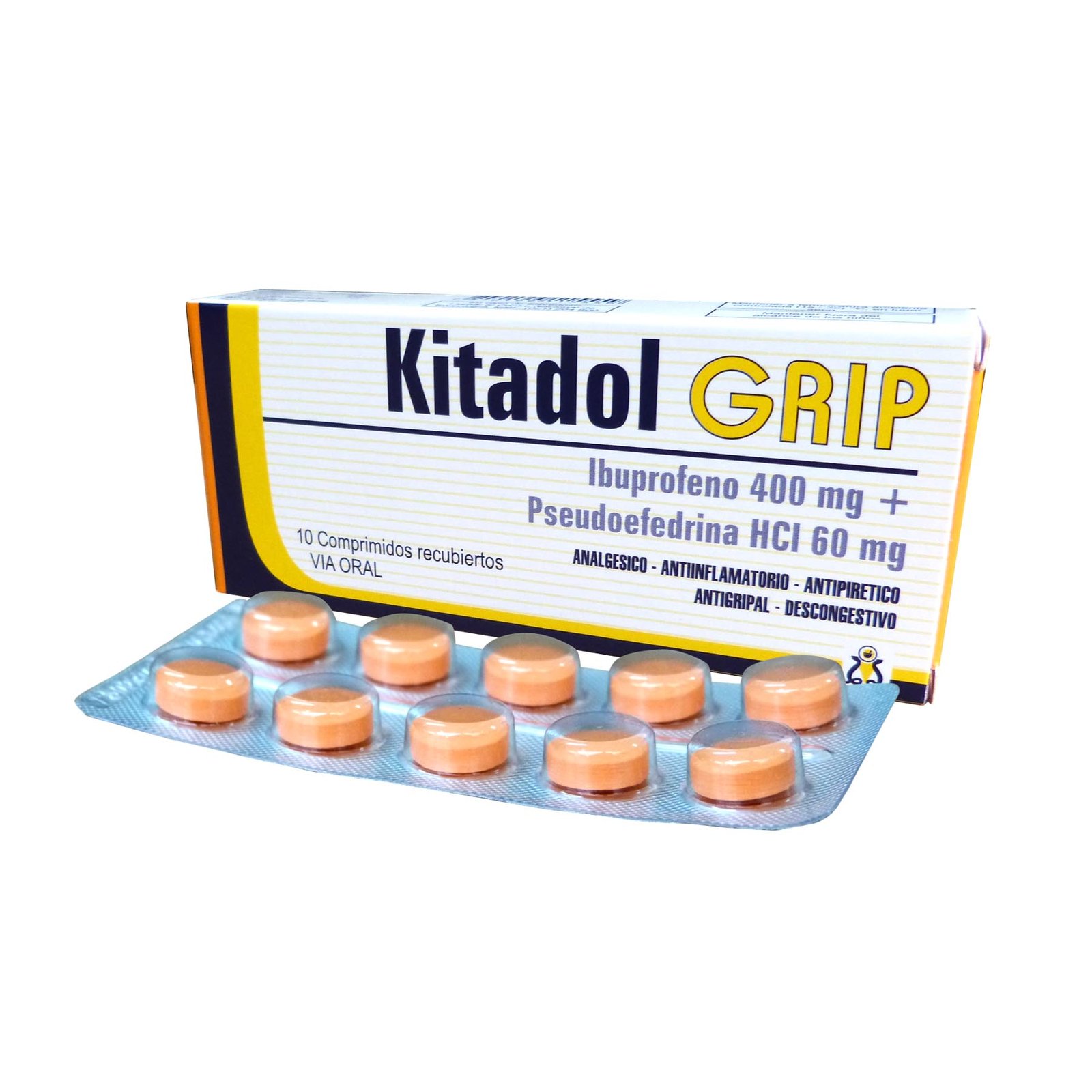 Kitadol Grip Caja X 10 Comp.