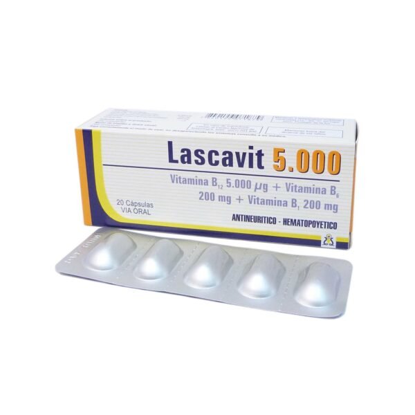Lascavit 5.000. Caja X 20 Caps